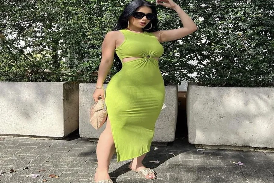 Neon Green Bodycon Dress